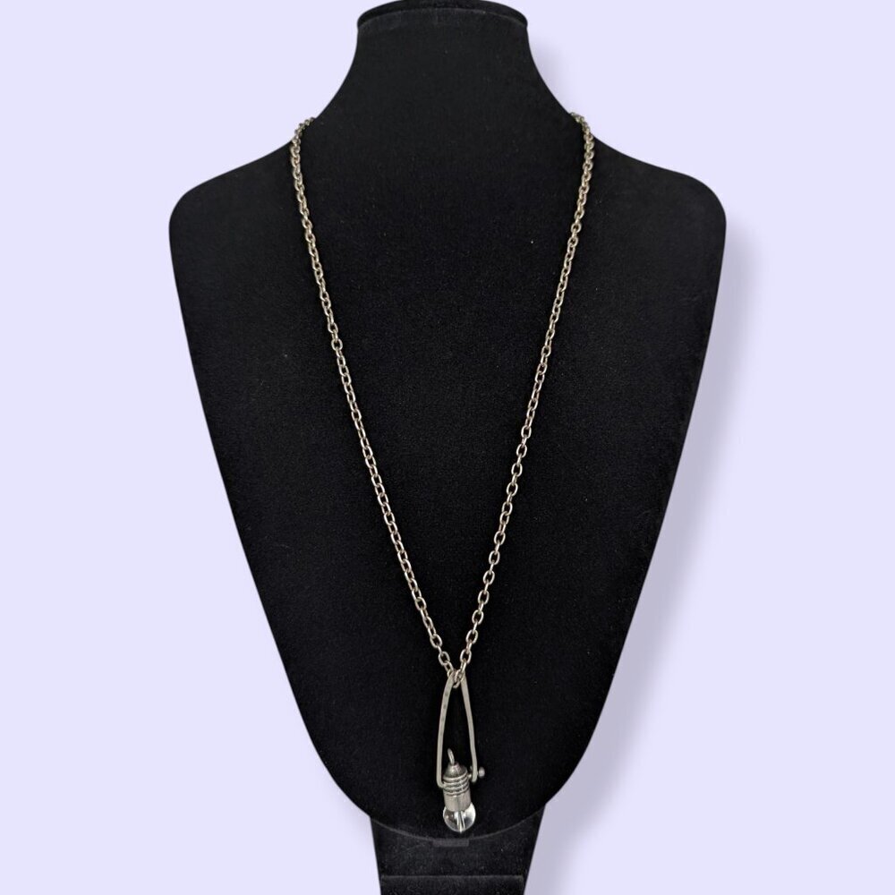 Vintage Lightbulb Pendant Necklace